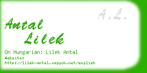 antal lilek business card